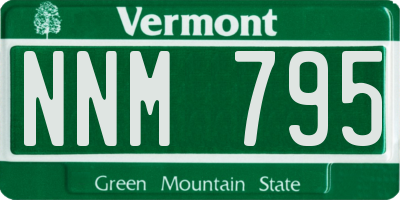 VT license plate NNM795