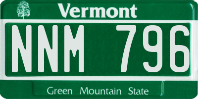 VT license plate NNM796