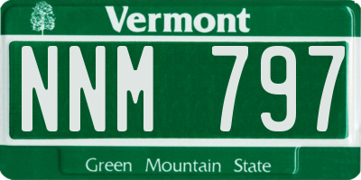 VT license plate NNM797