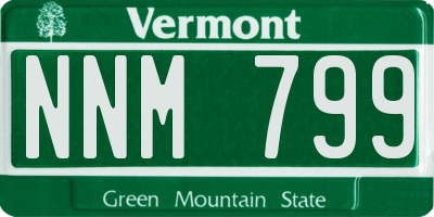 VT license plate NNM799