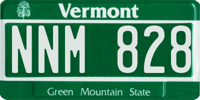 VT license plate NNM828