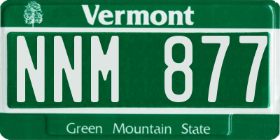 VT license plate NNM877