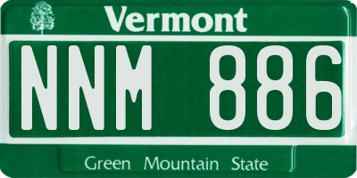 VT license plate NNM886