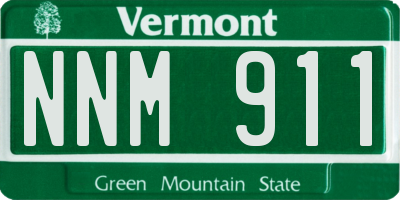 VT license plate NNM911