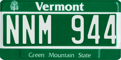 VT license plate NNM944