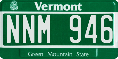 VT license plate NNM946