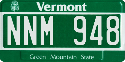 VT license plate NNM948