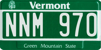 VT license plate NNM970