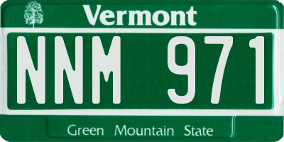 VT license plate NNM971