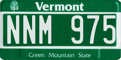 VT license plate NNM975