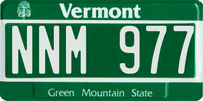 VT license plate NNM977