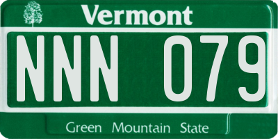 VT license plate NNN079