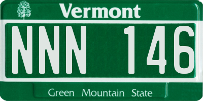 VT license plate NNN146