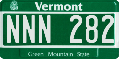 VT license plate NNN282