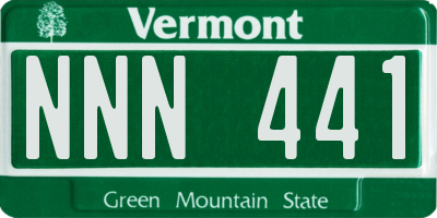 VT license plate NNN441