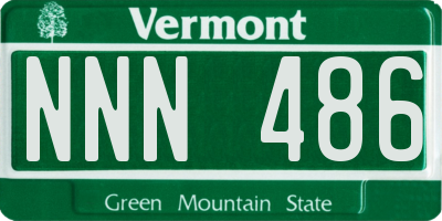 VT license plate NNN486