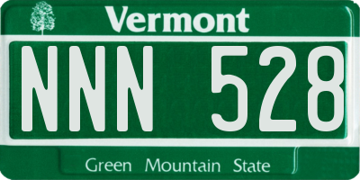 VT license plate NNN528