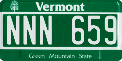 VT license plate NNN659