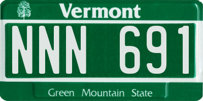 VT license plate NNN691