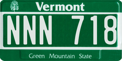 VT license plate NNN718