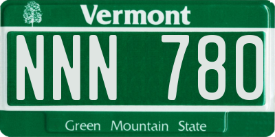 VT license plate NNN780