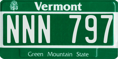 VT license plate NNN797