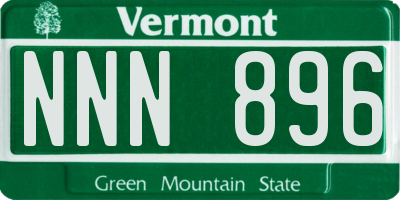 VT license plate NNN896
