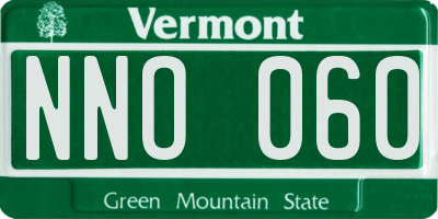 VT license plate NNO060