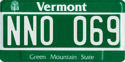 VT license plate NNO069