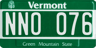 VT license plate NNO076