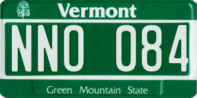 VT license plate NNO084