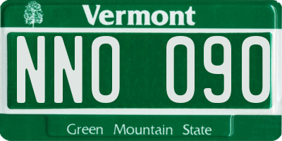 VT license plate NNO090