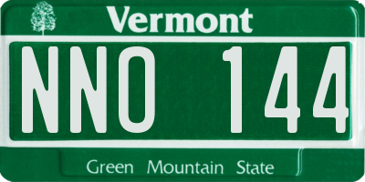 VT license plate NNO144