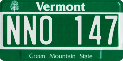 VT license plate NNO147
