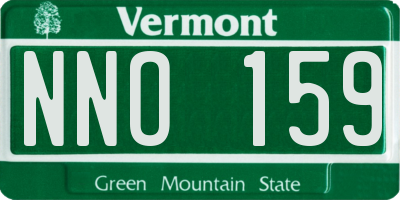 VT license plate NNO159