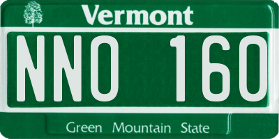 VT license plate NNO160