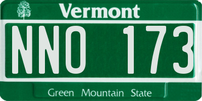 VT license plate NNO173