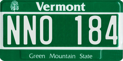 VT license plate NNO184