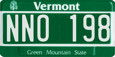 VT license plate NNO198