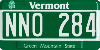 VT license plate NNO284