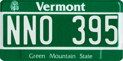 VT license plate NNO395