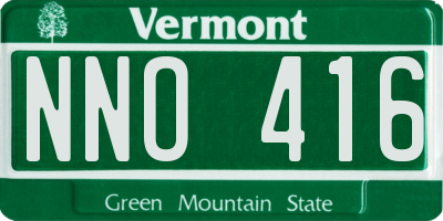 VT license plate NNO416
