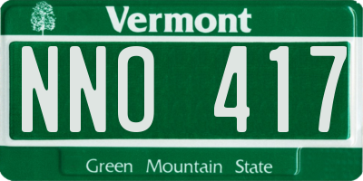 VT license plate NNO417