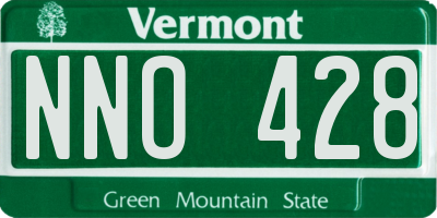 VT license plate NNO428