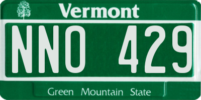 VT license plate NNO429