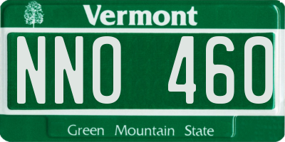 VT license plate NNO460