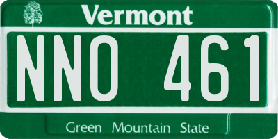 VT license plate NNO461