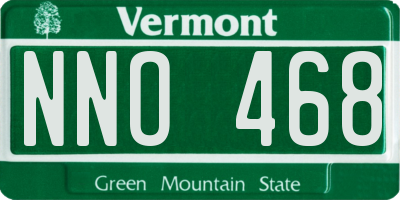 VT license plate NNO468
