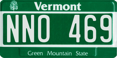 VT license plate NNO469