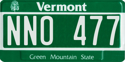 VT license plate NNO477